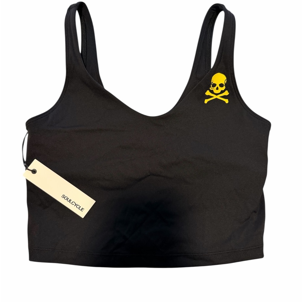 SoulCycle Front Row Crop Tank – Skull Logo – Size Small (NWT)